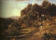 A View near Volterra_1 Jean Baptiste Camille  Corot